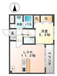 アヴァンス エバー 中三国ヶ丘の物件間取画像